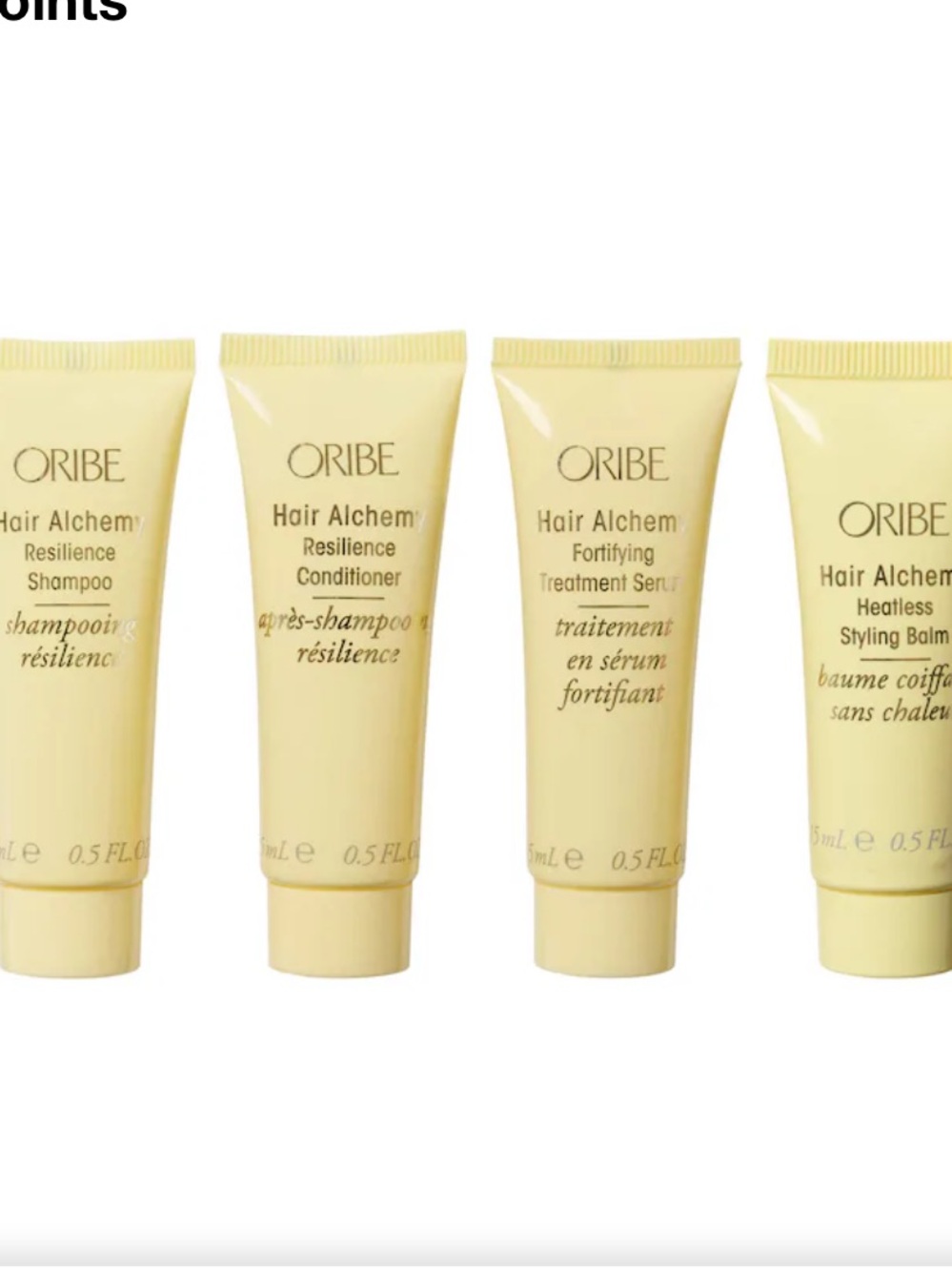 Oribe Hair Alchemy Resilience Travel Set